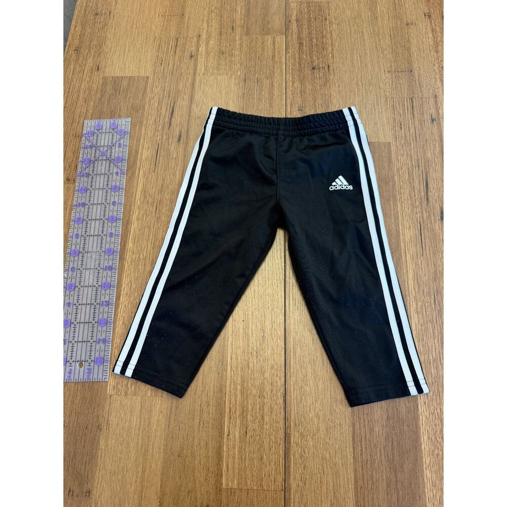 adidas Baby / Toddler Boys 18 Months 3-Stripes Tricot Track Pants - Black